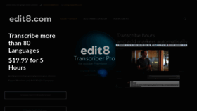 What Edit8.com website looked like in 2020 (4 years ago)
