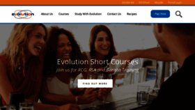 What Evolution.edu.au website looked like in 2020 (4 years ago)