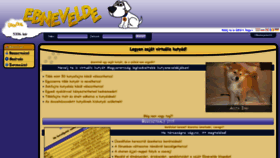 What Ebnevelde.hu website looked like in 2020 (4 years ago)