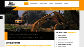 What Excavacionesurgentes.com website looked like in 2020 (4 years ago)