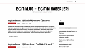 What Egitim.us website looked like in 2020 (4 years ago)
