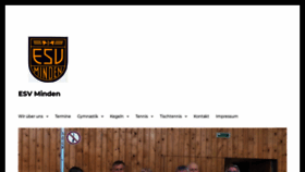 What Esv-minden.de website looked like in 2020 (4 years ago)