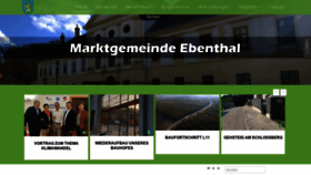 What Ebenthal.at website looked like in 2020 (4 years ago)