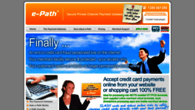 What E-path.com.au website looked like in 2020 (4 years ago)