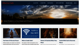 What Effectivefaith.co.uk website looked like in 2020 (4 years ago)