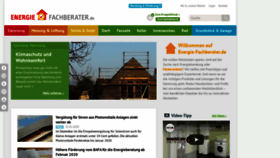 What Energie-fachberater.de website looked like in 2020 (4 years ago)