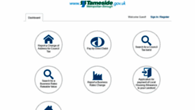 What Ecitizen.tameside.gov.uk website looked like in 2020 (4 years ago)