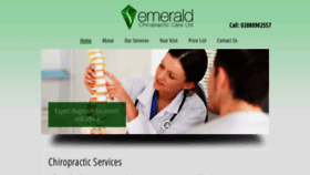 What Emeraldchiropracticcare.co.uk website looked like in 2020 (4 years ago)