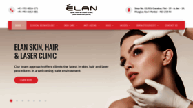 What Elanskinclinic.in website looked like in 2020 (4 years ago)
