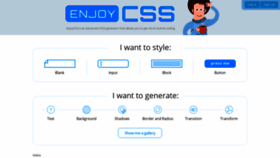 What Enjoycss.com website looked like in 2020 (4 years ago)