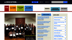What Education.govt.nz website looked like in 2020 (4 years ago)
