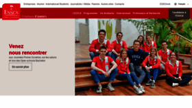 What Essca.fr website looked like in 2020 (5 years ago)