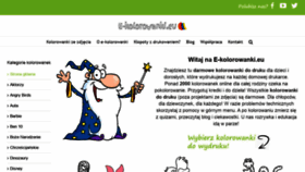 What E-kolorowanki.eu website looked like in 2020 (4 years ago)