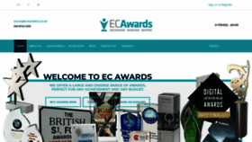 What Ecawards.co.uk website looked like in 2020 (4 years ago)