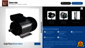 What Electrofabs.in website looked like in 2020 (4 years ago)