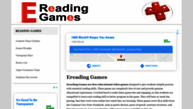 What Ereadinggames.com website looked like in 2020 (4 years ago)