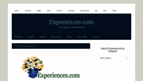 What Experiences.com website looked like in 2020 (4 years ago)