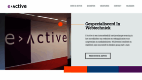 What E-active.nl website looked like in 2020 (4 years ago)