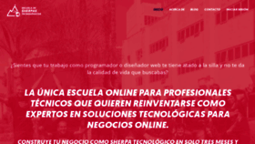 What Escuelasherpa.com website looked like in 2020 (4 years ago)