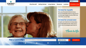 What Elmcroft.com website looked like in 2020 (5 years ago)