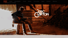What Ericclapton.com website looked like in 2020 (4 years ago)