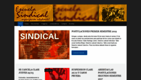 What Escuelasindical.org website looked like in 2020 (4 years ago)