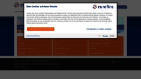 What Eurofins.de website looked like in 2020 (4 years ago)