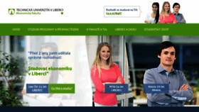What Ekonomicka-fakulta.cz website looked like in 2020 (4 years ago)