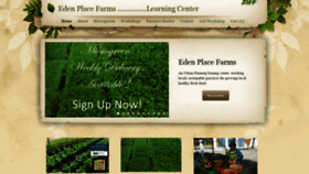 What Edenplacefarms.org website looked like in 2020 (5 years ago)