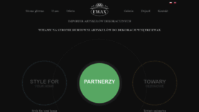 What Ewax.pl website looked like in 2020 (4 years ago)