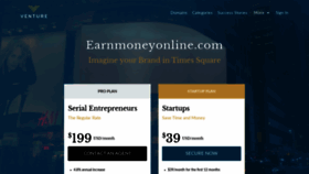 What Earnmoneyonline.com website looked like in 2020 (4 years ago)