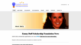 What Emmyduffscholarship.org website looked like in 2020 (4 years ago)