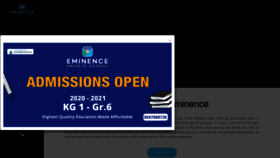 What Eminenceschool.org website looked like in 2020 (4 years ago)