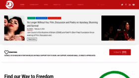 What Ex-muslim.org.uk website looked like in 2020 (4 years ago)