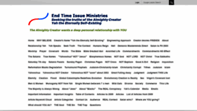 What End-time-issueministries.org website looked like in 2020 (4 years ago)