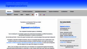 What Expresstranslations.de website looked like in 2020 (4 years ago)