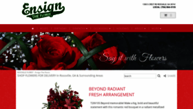 What Ensignflorist.com website looked like in 2020 (4 years ago)