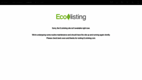 What Ecolisting.com website looked like in 2020 (4 years ago)