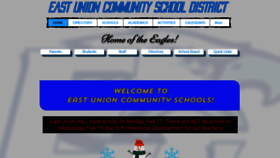 What Eastunionschools.org website looked like in 2020 (4 years ago)