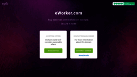What Eworker.com website looked like in 2020 (4 years ago)
