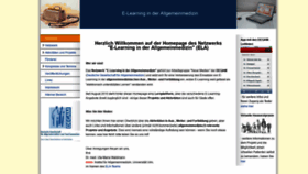 What Elearning-allgemeinmedizin.de website looked like in 2020 (4 years ago)