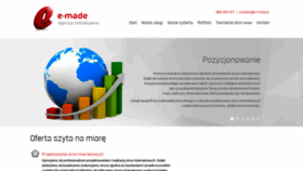 What E-made.pl website looked like in 2020 (4 years ago)