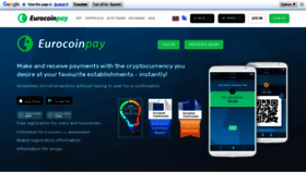 What Eurocoinpay.io website looked like in 2020 (4 years ago)