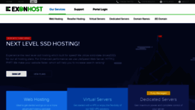 What Exonhost.com website looked like in 2020 (4 years ago)