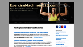 What Exercisemachines123.com website looked like in 2020 (4 years ago)