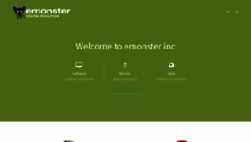 What Emonster.com website looked like in 2020 (4 years ago)