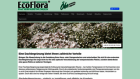 What Ecoflora.de website looked like in 2020 (4 years ago)