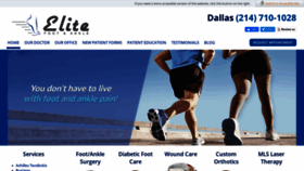 What Elitefootankle.com website looked like in 2020 (4 years ago)
