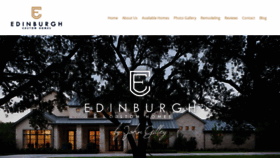What Edinburghcustomhomes.net website looked like in 2020 (4 years ago)