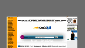 What E-scoala.ro website looked like in 2020 (4 years ago)